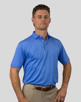 38 South Polo - Mens Platinum Solid